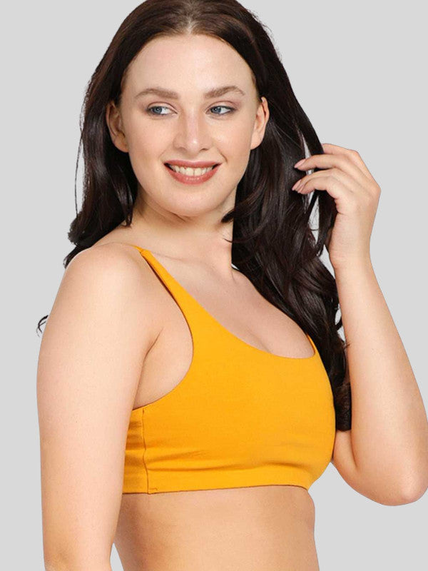 Lovable Mustard Non Padded Non Wired Full Coverage Cami Bra - VITALITY CAMI-MS