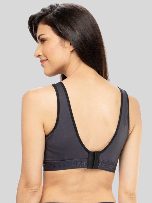 Lovable Steel Grey Padded Non Wired Full Coverage Bra - ENERGY BRA-STG