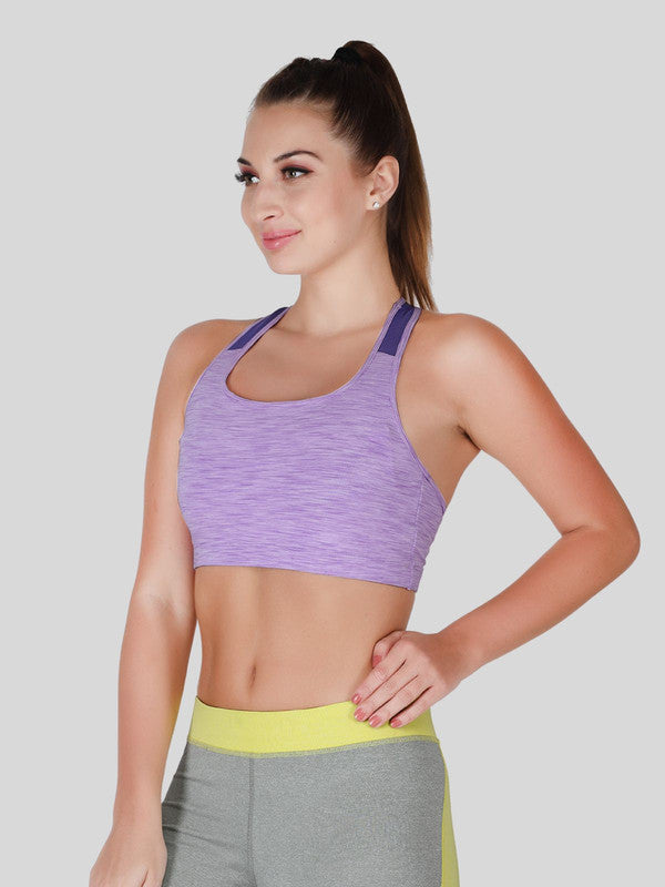 Lovable Purple Padded Non Wired Full Coverage Sports Bra - MANTRA BRA FW-4W-PU