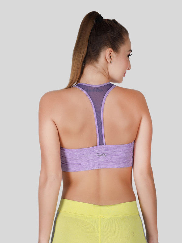 Lovable Purple Padded Non Wired Full Coverage Sports Bra - MANTRA BRA FW-4W-PU