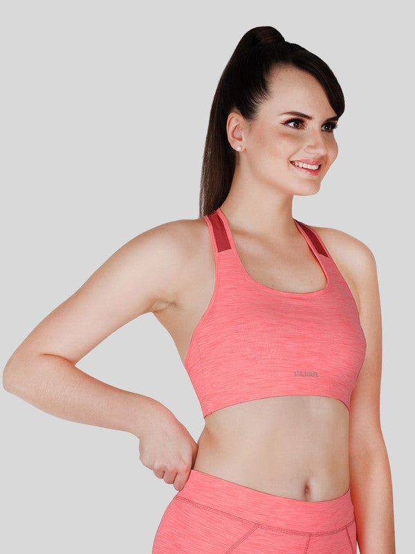 Lovable Onion Pink Padded Non Wired Full Coverage Sports Bra - MANTRA BRA FW-4W-ON