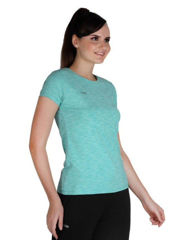 Women Green Solid Tops & T-Shirts-4W-CRUISER TEE_4W-GN