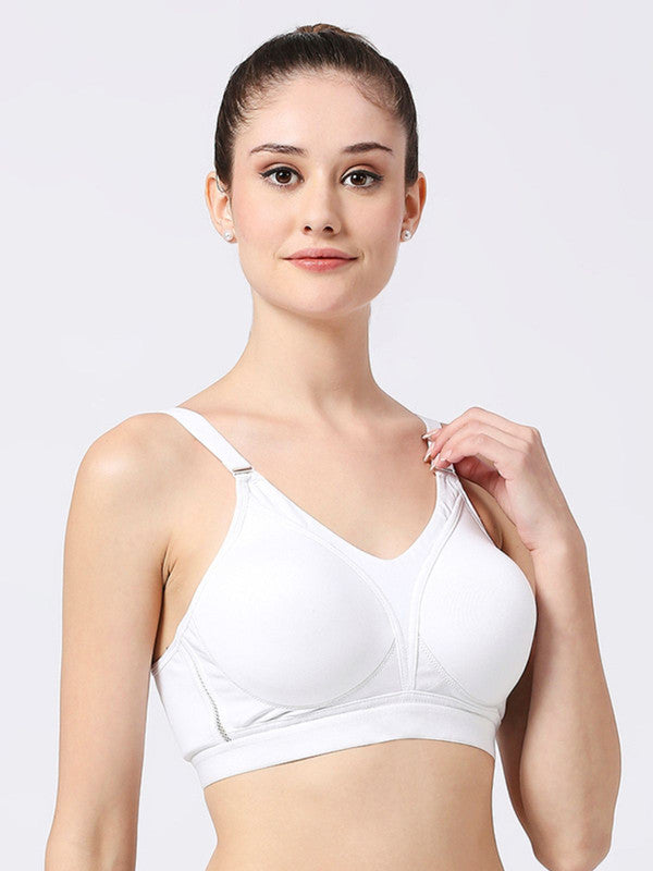 Lovable White Padded Non-Wired Full Coverage Bra- MERIDIAN(P)