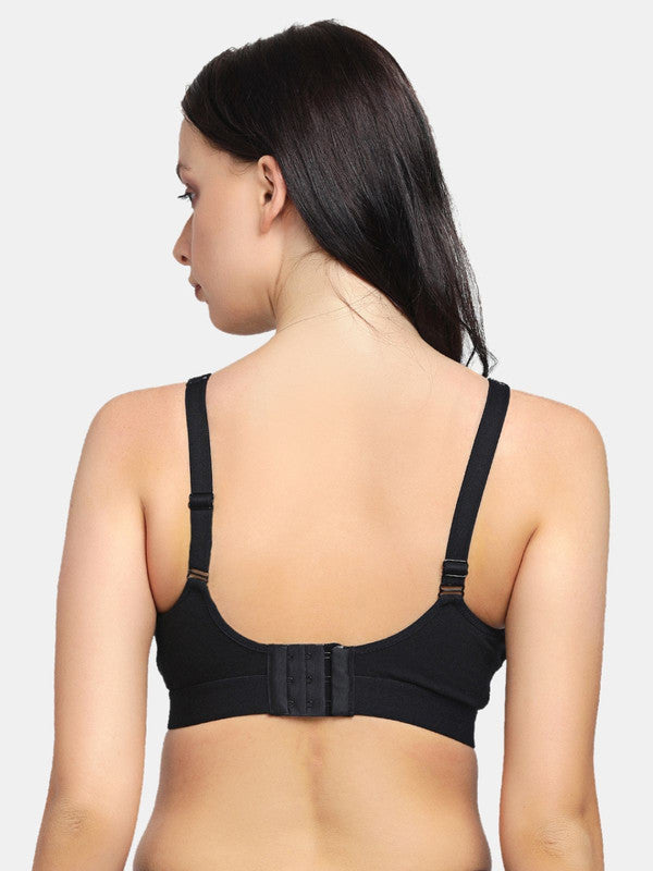 Lovable Black Padded Non-Wired Full Coverage Bra- MERIDIAN(P)