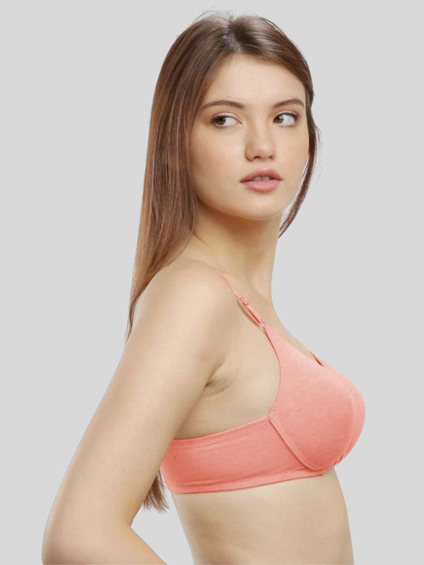 Lovable Light Pink Padded Non Wired Full Coverage Bra- CONFI 52-PW