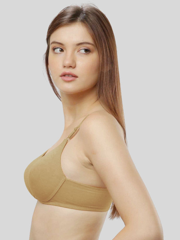 Lovable Beige Padded Non Wired Full Coverage Bra- CONFI 52-LO