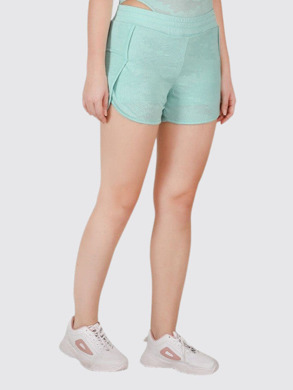 Women Aqua Solid Shorts ADVENTURE SHORT-AQ