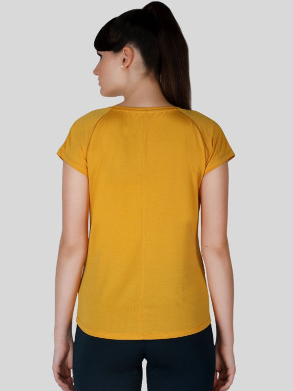 Women Mango Yellow Solid Tops & T-Shirts - ALL YOURS-MY