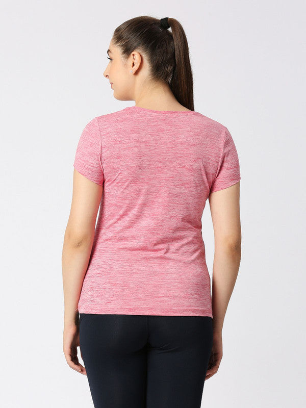 Women Brick Red Solid Tops & T-Shirts-4W-CRUISER TEE_4W-BR