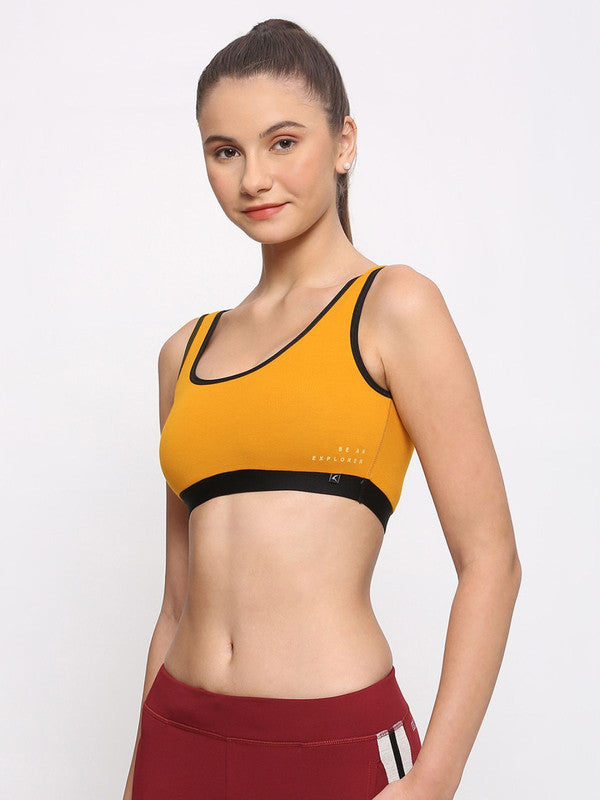 Lovable Mustard and Olive Solid Non Padded Non-WiredFull Coverage Reversibl Bra-  TWIN LOVE-MS-OL