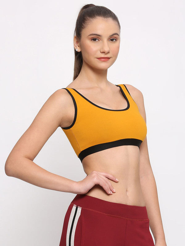 Lovable Mustard and Olive Solid Non Padded Non-WiredFull Coverage Reversibl Bra-  TWIN LOVE-MS-OL