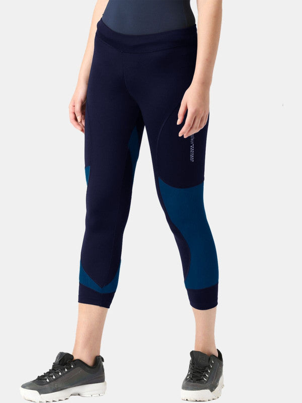 Women Navy Blue Solid  Capri - Gambit-NY