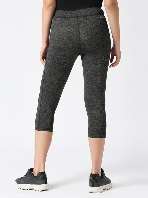 Women Dark Grey Solid Capri-META CAPRI-Dark Grey