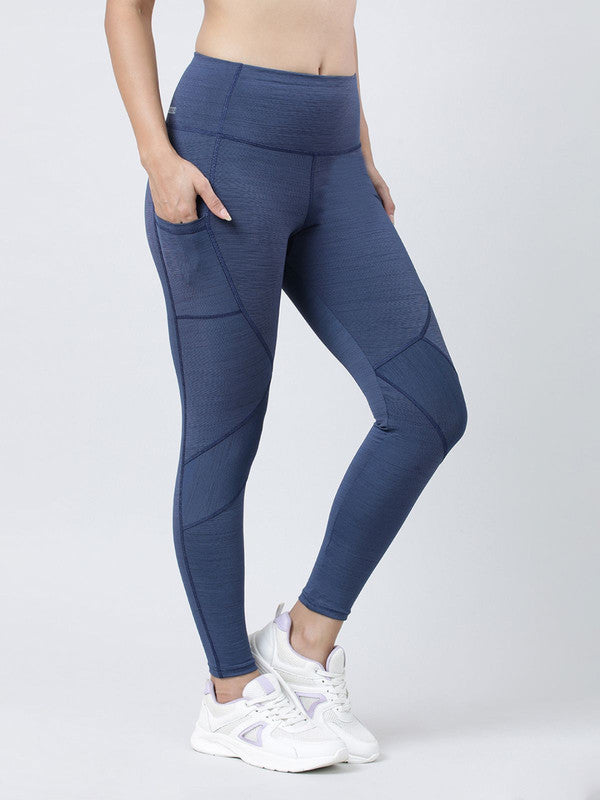 Women Denim Blue  Solid Track Pants & Joggers-STRIDE PANT-DB