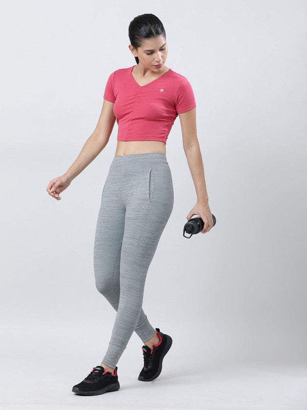 Women Grey Solid Track Pants & Joggers TRANSVERSE PANT-MG