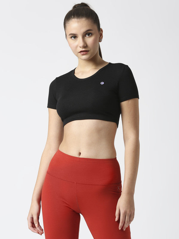 Women Black Solid Tops & T-Shirts - Stunner Tank-01 - BK