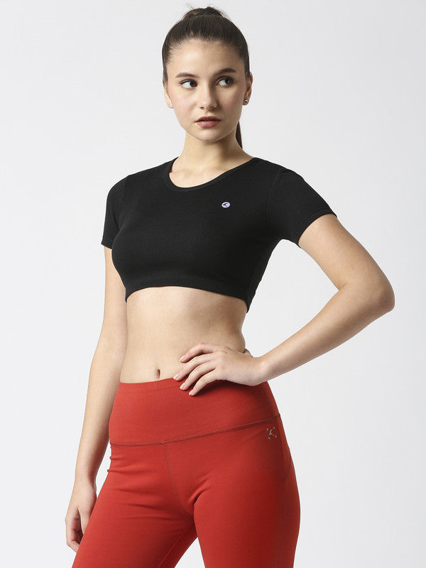 Women Black Solid Tops & T-Shirts - Stunner Tank-01 - BK