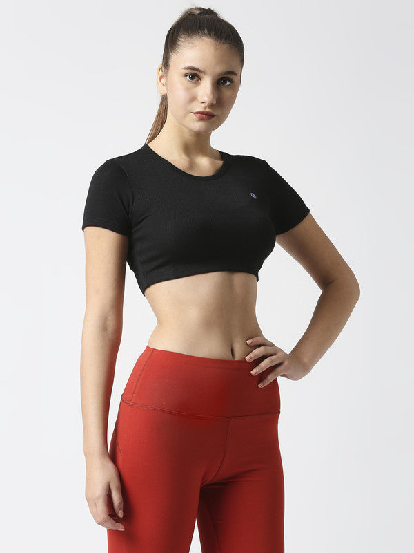 Women Black Solid Tops & T-Shirts - Stunner Tank-01 - BK