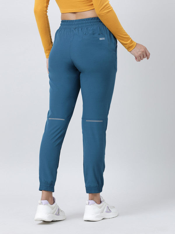 Women Aqua Solid Track Pants & Joggers GROOVER-Aqua