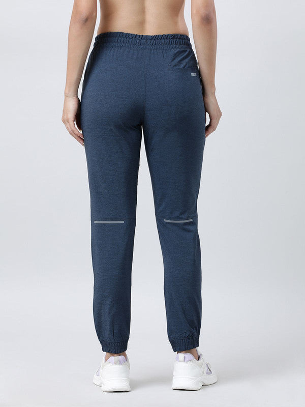 Women Blue Solid Track Pants & Joggers GROOVER-Blue