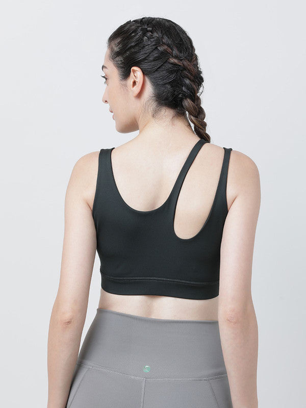 Lovable Dark Green Padded Non Wired Full Coverage Sports Bra - Relay Bra-BA