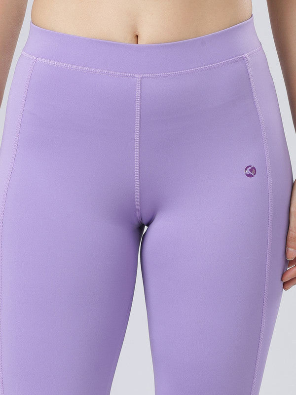 Women Purple Ash Solid Tights - DOUBLE PLAY-PA