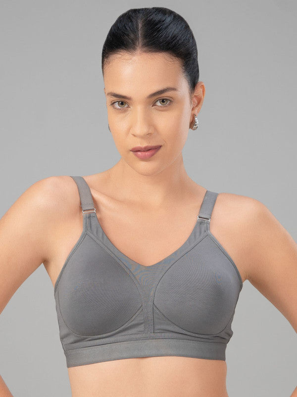 Lovable Cool Grey Padded Non Wired Full Coverage Bra - MERIDIAN(P)-CG