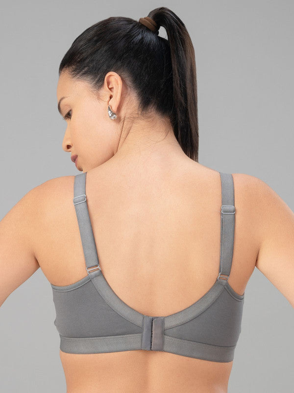 Lovable Cool Grey Padded Non Wired Full Coverage Bra - MERIDIAN(P)-CG