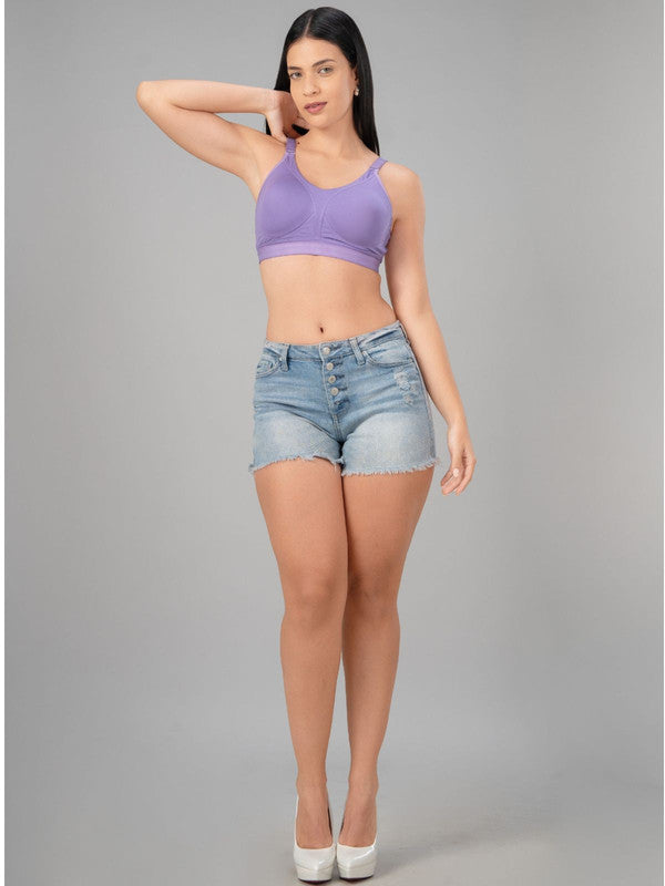 Lovable Purple Ash Padded Non Wired Full Coverage Bra - MERIDIAN(P)-PA