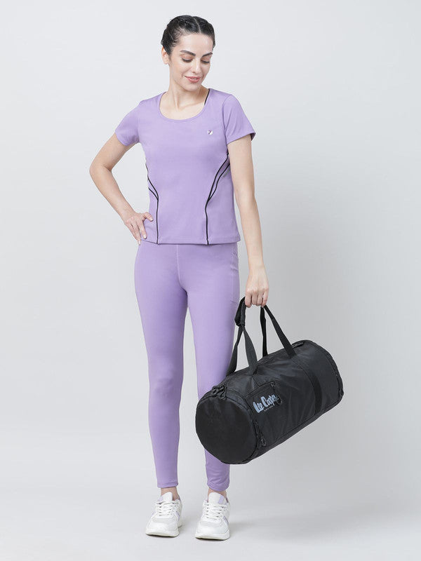 Women Purple Ash Solid Tops & T-Shirts - BEACH TEE-PA