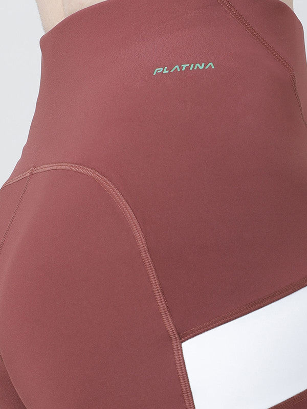 Women Brown and Navy Solid Shorts - POINT SHORT-NJ-NY
