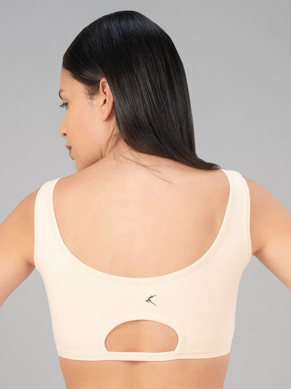 Lovable Ivory Padded Non Wired Full Coverage Sports Bra- SEA SIDE-IVORY