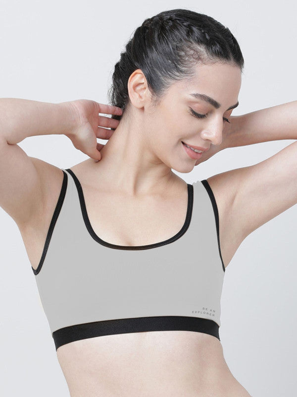 Lovable Grey and Pink Non Pdded Non Wired Full Coverage Reversible Bra-TWIN LOVE - AG-HP