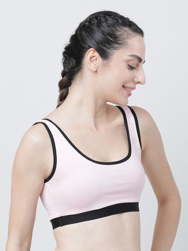 Lovable Grey and Pink Non Pdded Non Wired Full Coverage Reversible Bra-TWIN LOVE - AG-HP