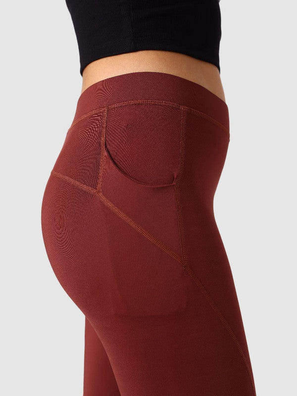 Women Light Brown Solid Tights - AERO SPRINTER PLATINA-NJ