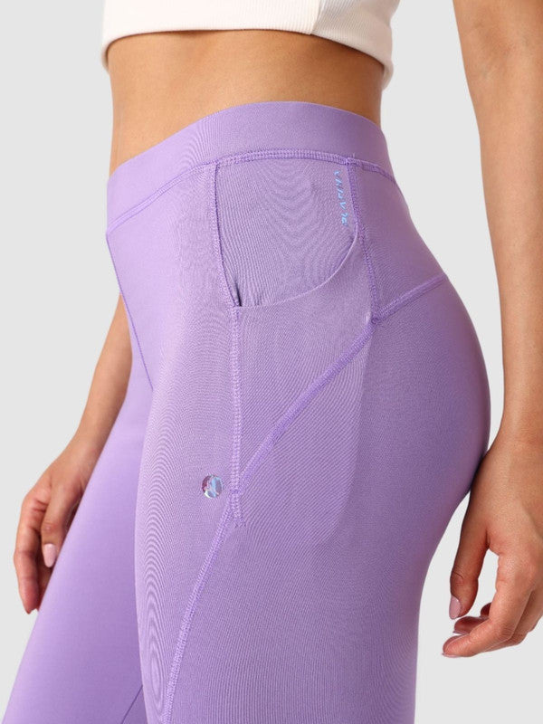 Women Purple Solid Tights - AERO SPRINTER PLATINA-PA
