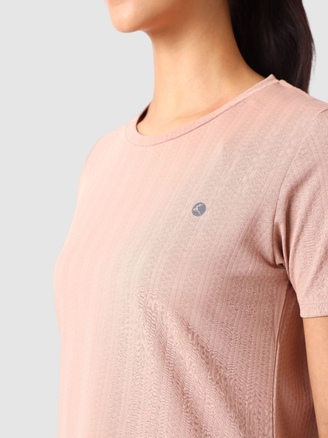 Women Beige Self Design Tops & T-Shirts - VENTURA JAQ 01 - Beige