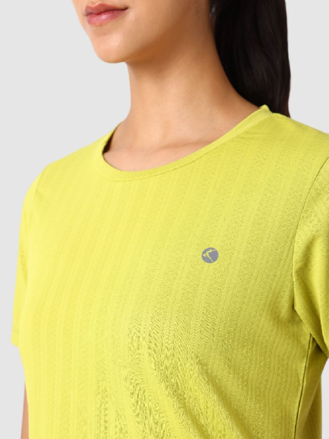 Women Yellow Self Design Tops & T-Shirts - VENTURA JAQ 01 - PT