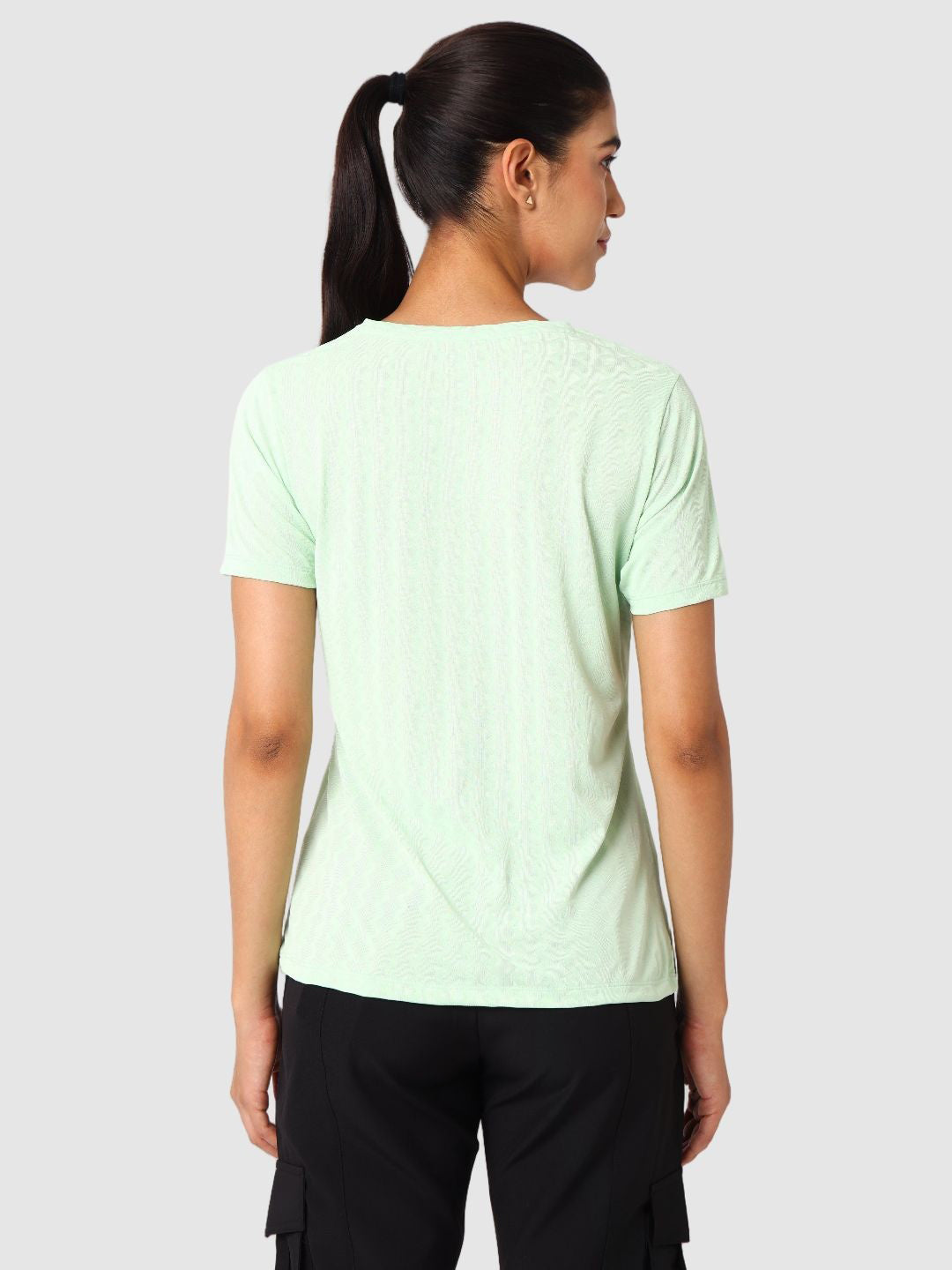Women Sea Light Green Design Jacquard Tops & T-Shirts - VENTURA JAQ 02 - SE