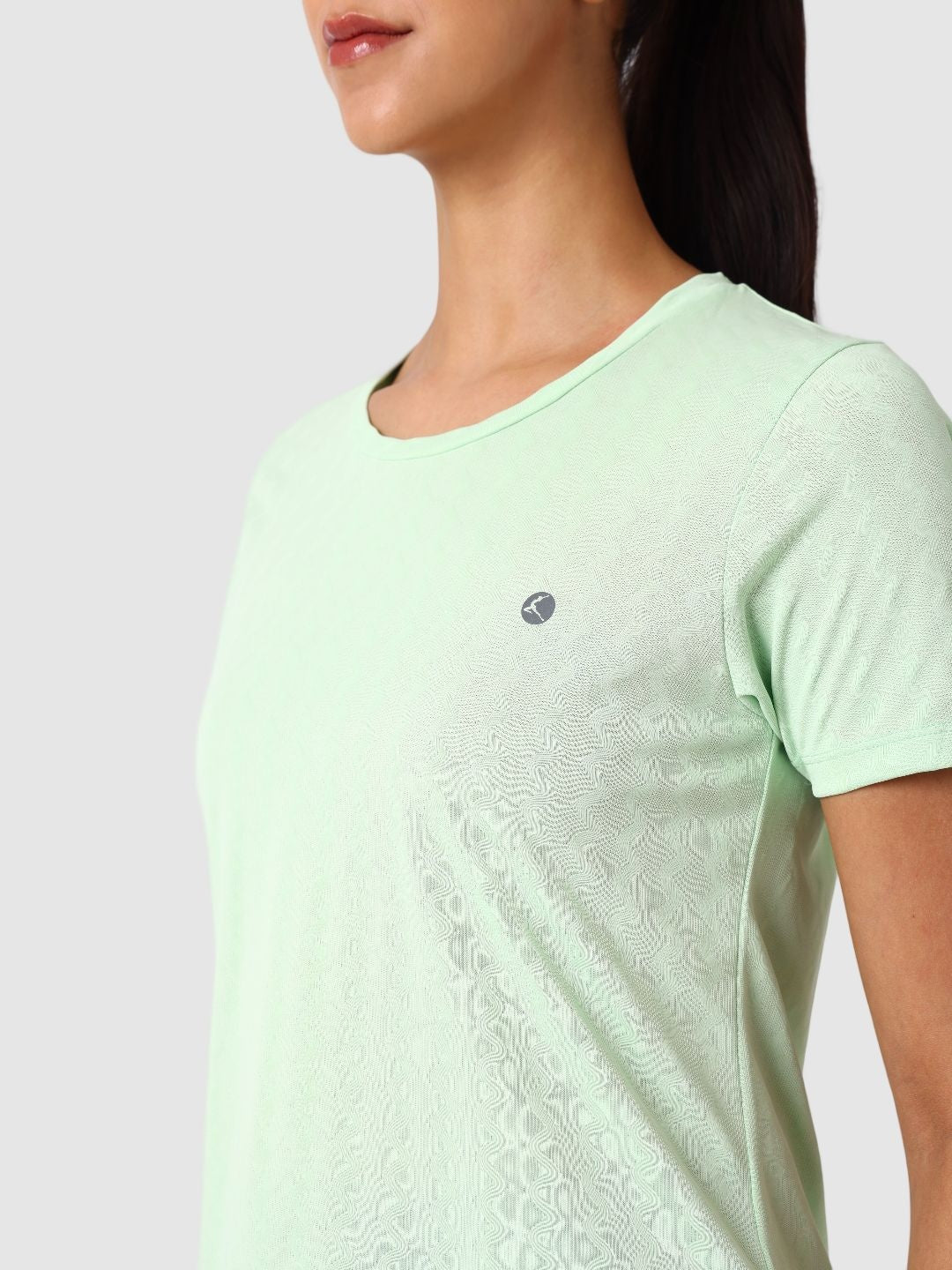 Women Sea Light Green Design Jacquard Tops & T-Shirts - VENTURA JAQ 02 - SE