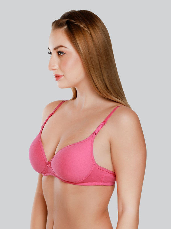 Daisy Dee R. Pink Padded Non Wired Full Coverage Everyday bra NMSTI_R. Pink