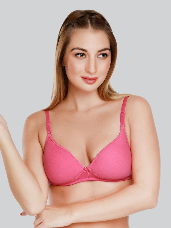 Daisy Dee R. Pink Padded Non Wired Full Coverage Everyday bra NMSTI_R. Pink