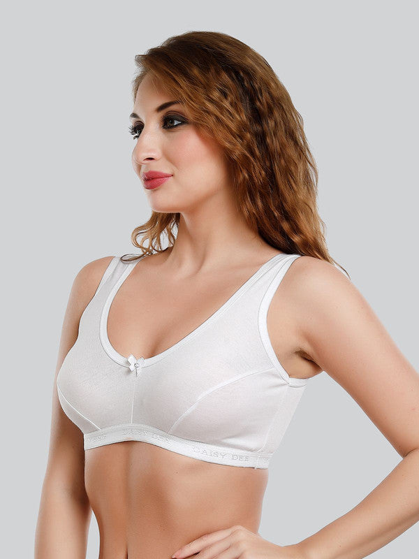 Daisy Dee White Non Padded Non Wired Full Coverage Bra NLRA_White