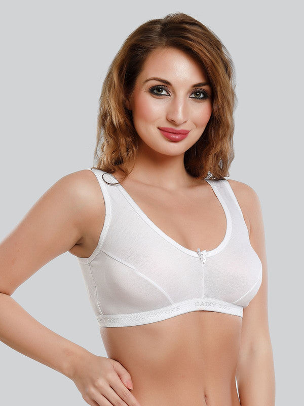 Daisy Dee White Non Padded Non Wired Full Coverage Bra NLRA_White