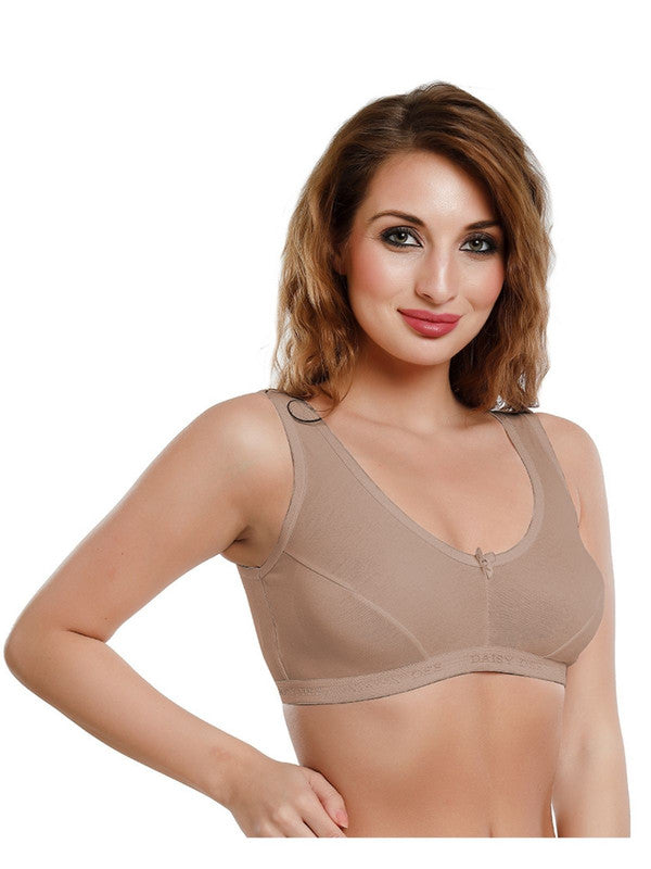 Daisy Dee Beige Non Padded Non Wired Full Coverage Bra NLRA_Beige