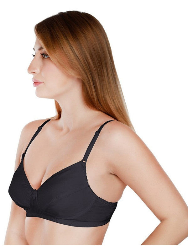 Daisy Dee Black Non Padded Non Wired Full Coverage Bra NCLBR_Black-Lovable India
