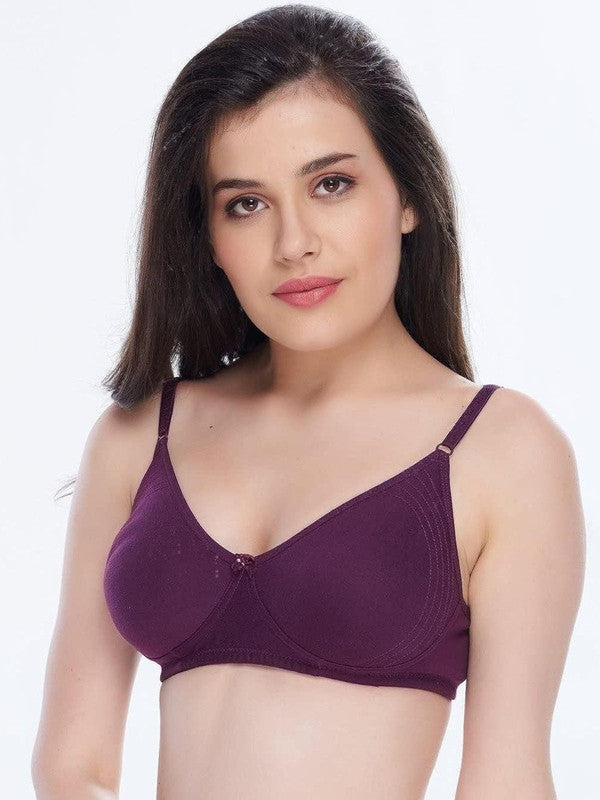 Daisy Dee Wine Padded Non Wired Full Coverage Bra M'Perial_Wine
