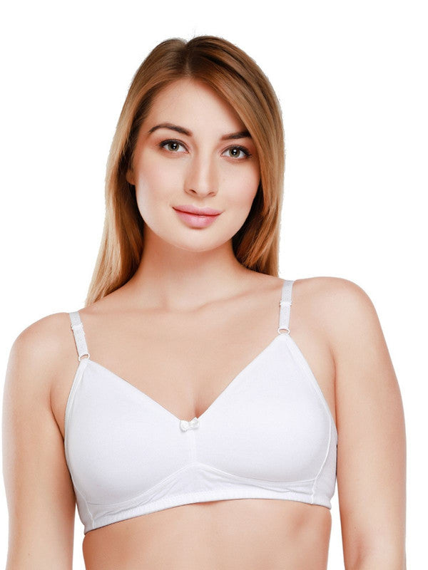 Daisy Dee White Padded Non Wired Full Coverage Bra NDSZN_White