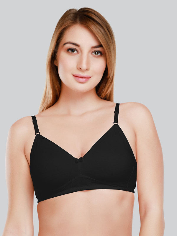 Daisy Dee Black Non Padded Non Wired Full Coverage Bra NDSZN_Black-Lovable India