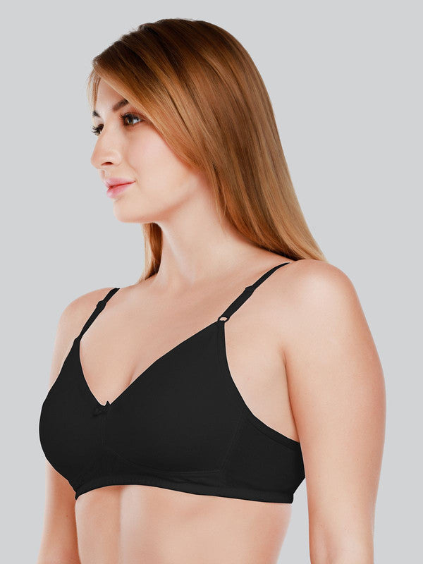 Daisy Dee Black Non Padded Non Wired Full Coverage Bra NDSZN_Black